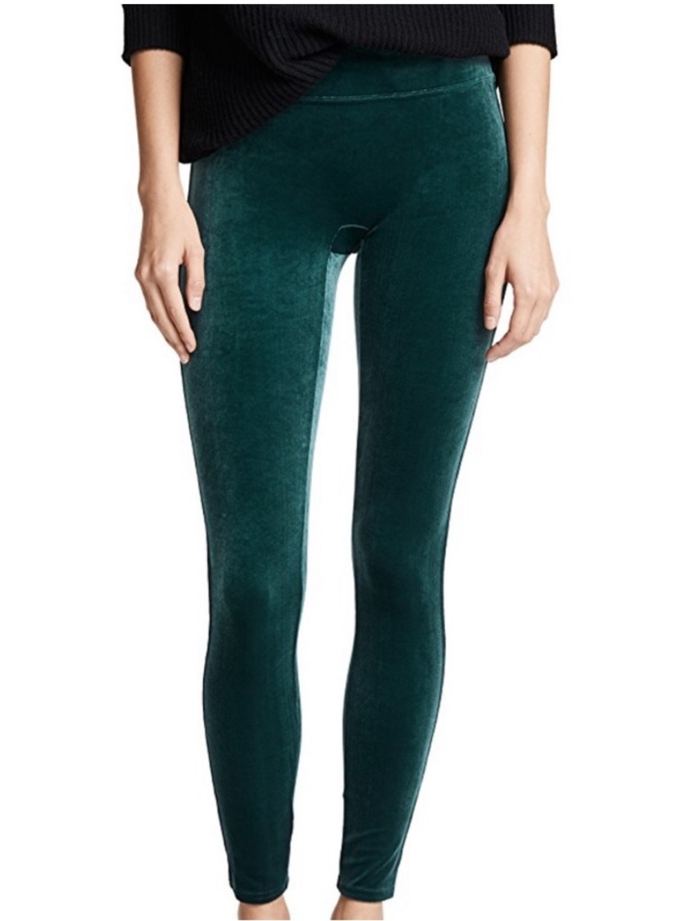 ❤️… Spanx Green Velvet Leggings